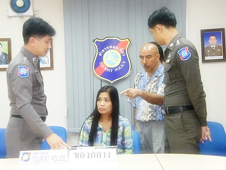 Yes, officers, she’s the one.